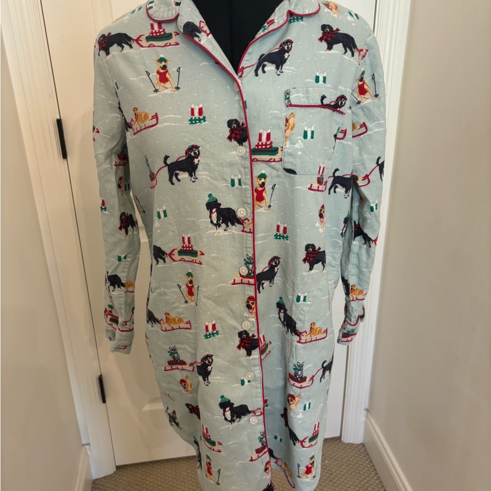 Dog Print Pajama long shirt